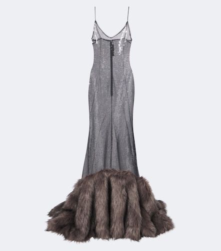 David Koma Robe longue à sequins - David Koma - Modalova