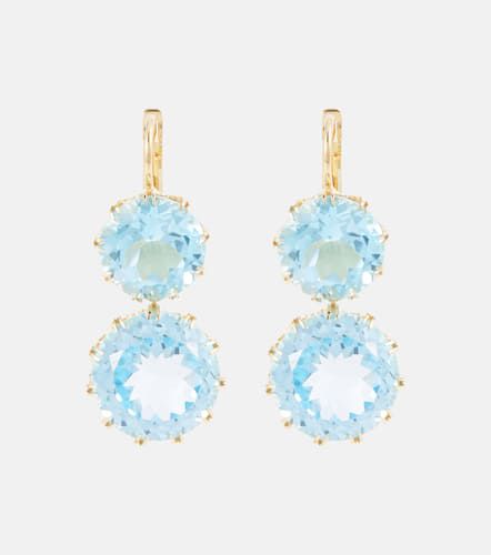 Boucles d’oreilles en or jaune 18 ct et topazes - Ileana Makri - Modalova