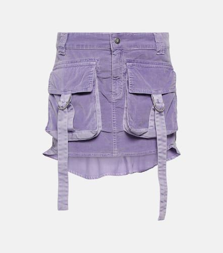 Mini-jupe cargo en velours - Blumarine - Modalova