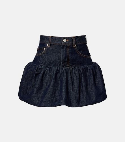 Ganni Jupe en denim froncée - Ganni - Modalova