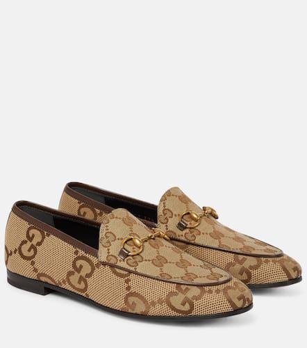 Mocassins Jordaan en toile Maxi GG - Gucci - Modalova