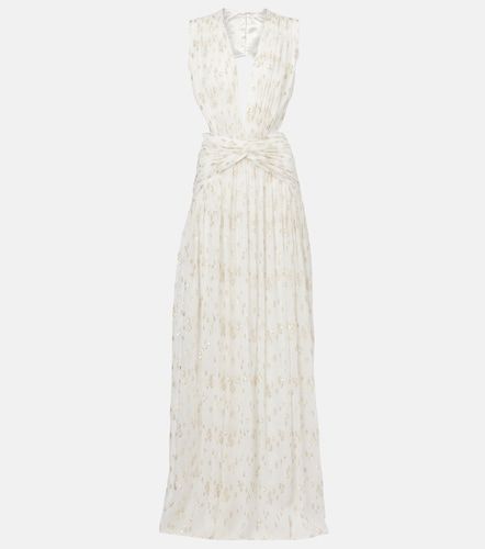 Robe longue Luccia en jacquard de soie - Costarellos - Modalova