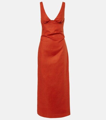 SIR Robe midi en lin - SIR - Modalova