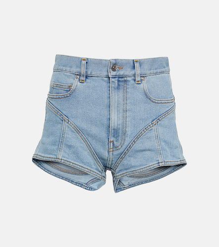 Short en jean à taille haute - Mugler - Modalova