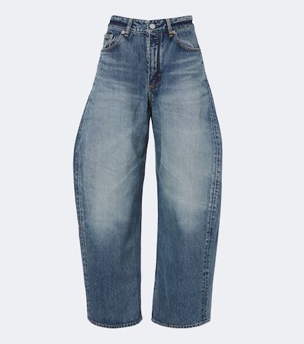 Alaïa Jean barrel délavé - Alaia - Modalova