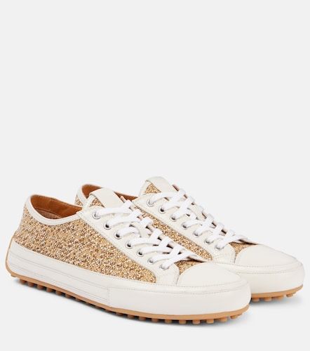 Tod's Baskets en tweed et cuir - Tod's - Modalova