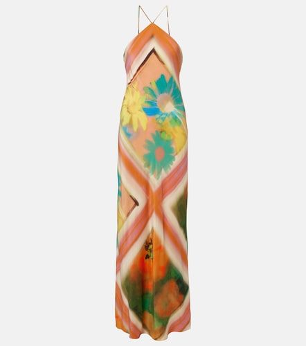 Staud Robe longue Cubism à fleurs - Staud - Modalova