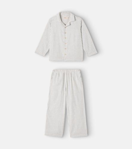 Wheat Pyjama Madison rayé en coton - Wheat - Modalova
