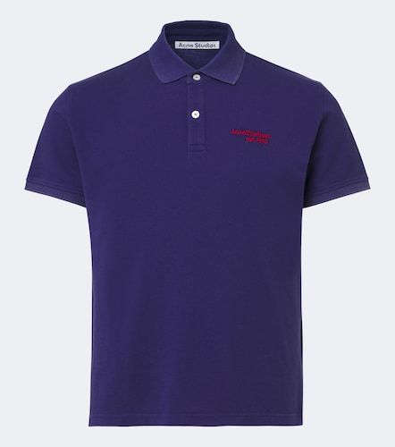 Polo en coton piqué à logo - Acne Studios - Modalova
