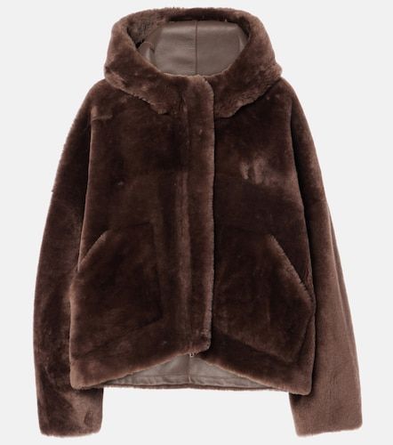 Veste courte en peau lainée - Blancha - Modalova