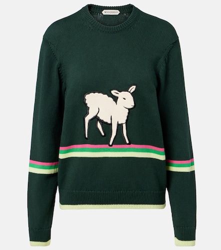 Pull en coton à broderie - JW Anderson - Modalova