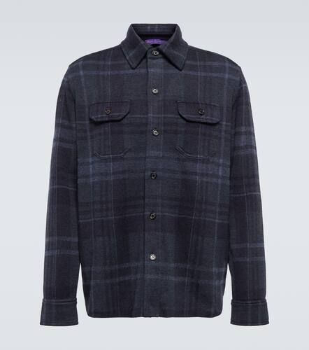 Veste en cachemire et laine à carreaux - Ralph Lauren Purple Label - Modalova