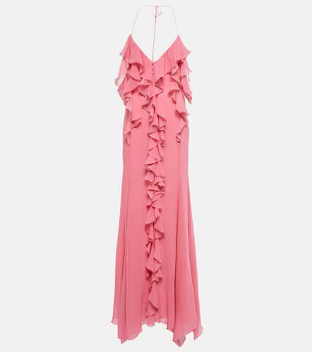 Robe longue en coton et soie - Blumarine - Modalova