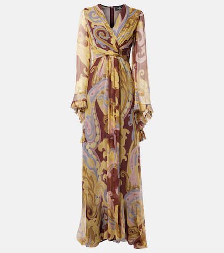 Etro Robe longue imprimée en soie - Etro - Modalova