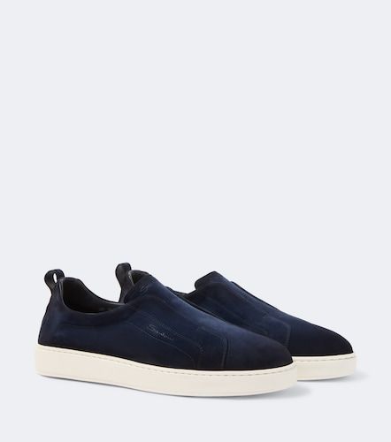 Santoni Baskets slip-on en daim - Santoni - Modalova