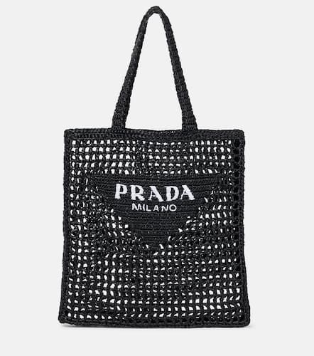 Prada Cabas en raphia à logo - Prada - Modalova