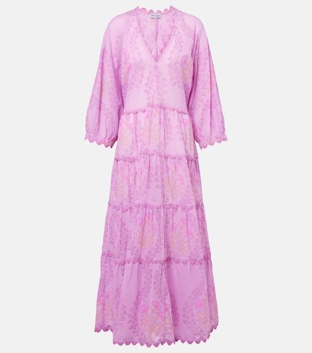Robe longue en coton imprimé - Juliet Dunn - Modalova