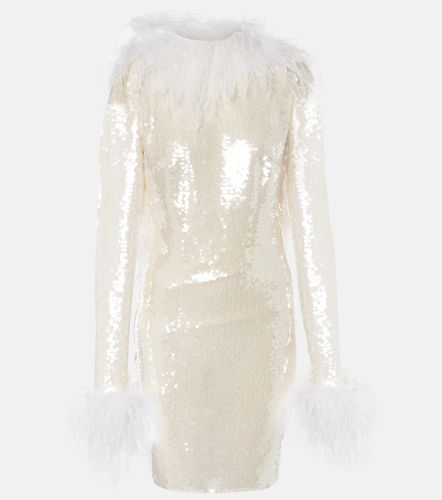 Robe à sequins et plumes - The New Arrivals Ilkyaz Ozel - Modalova