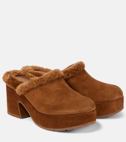 Mules Lyss 55 en daim à plateforme - Gianvito Rossi - Modalova