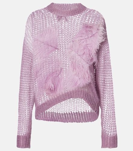 Pull en mohair mélangé à plumes - The Attico - Modalova