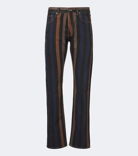 Versace Jean straight à rayures - Versace - Modalova