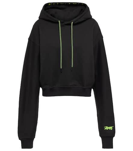 Sweat-shirt à capuche raccourci en coton - Reebok x Victoria Beckham - Modalova