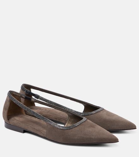 Ballerines Monili en daim - Brunello Cucinelli - Modalova