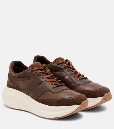 Baskets H696 à plateforme en cuir - Hogan - Modalova