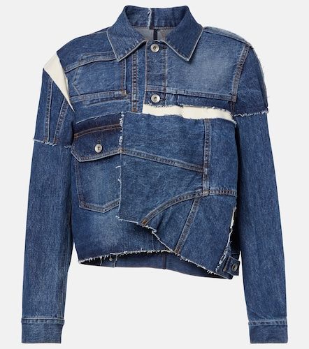 Sacai Veste en denim patchwork - Sacai - Modalova