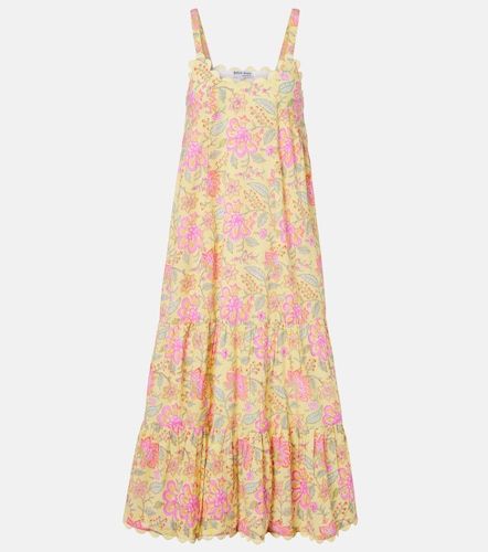 Robe midi en coton à fleurs - Juliet Dunn - Modalova