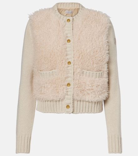Cardigan en laine et peluche - Moncler - Modalova