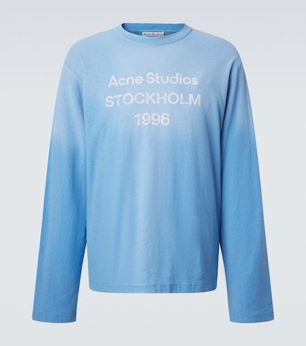 T-shirt en coton mélangé à logo - Acne Studios - Modalova