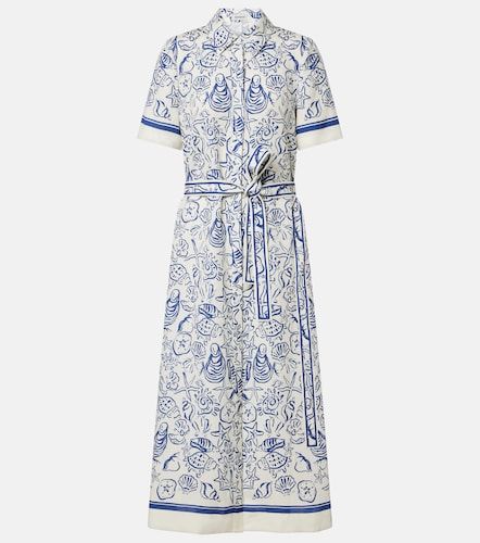 Robe chemise Audria en lin mélangé à imprimé - Simkhai - Modalova