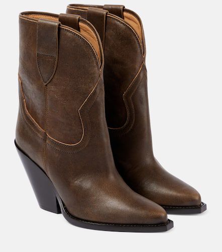 Bottines santiags Leyane en cuir - Isabel Marant - Modalova