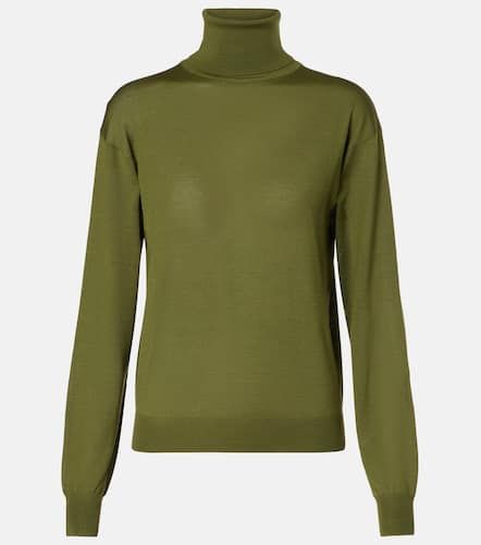 Pull  col roul en laine, cachemire et soie - Saint Laurent - Modalova