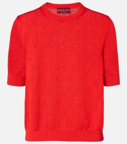 Gucci Pull GG en soie et coton - Gucci - Modalova