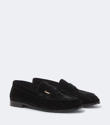 Mocassins Le Loafer en velours - Saint Laurent - Modalova