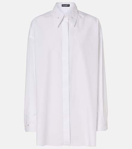 Chemise en coton brodée - Dolce&Gabbana - Modalova