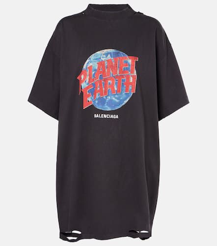 T-shirt Planet Earth en coton - Balenciaga - Modalova