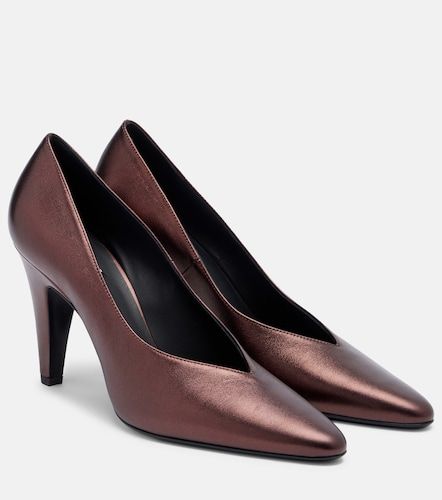 Alaïa Escarpins en cuir métallisé - Alaia - Modalova