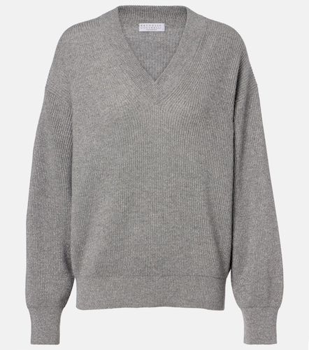 Pull en cachemire mélangé - Brunello Cucinelli - Modalova