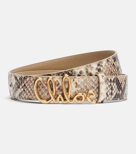 Chloé Ceinture Chloé Iconic en cuir façon serpent - Chloe - Modalova