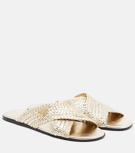 Prada Mules en cuir tressé - Prada - Modalova