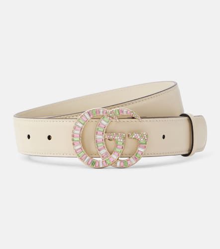 Ceinture GG Marmont en cuir à ornements - Gucci - Modalova