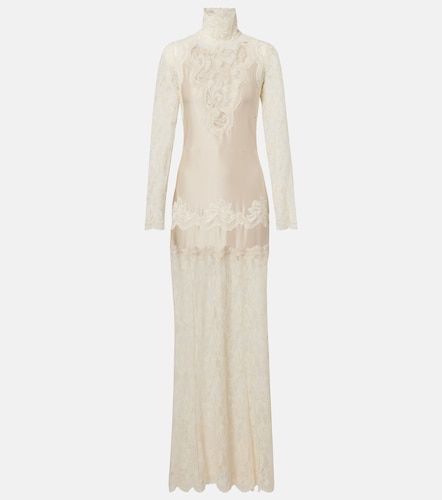 Robe longue de mariée en dentelle - Rabanne - Modalova