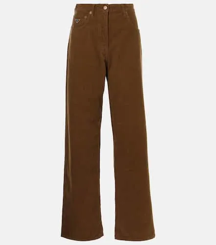 Pantalon ample en velours côtelé - Prada - Modalova