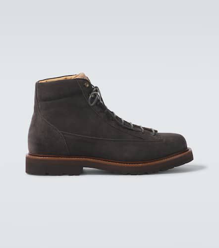 Bottines en daim et velours côtelé - Brunello Cucinelli - Modalova