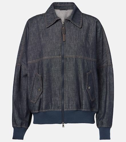 Veste bomber en jean - Brunello Cucinelli - Modalova