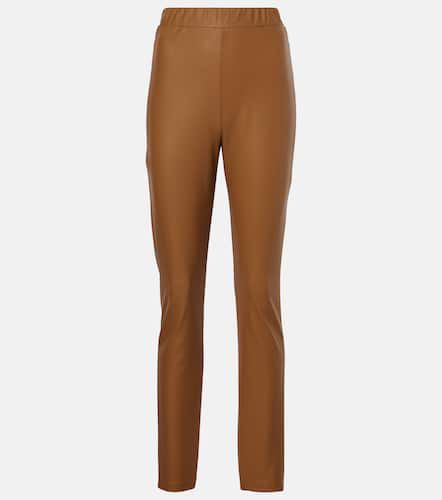 Pantalon slim Rodano en cuir synthétique - Max Mara - Modalova