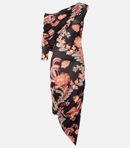 Robe midi asymétrique à fleurs - Etro - Modalova